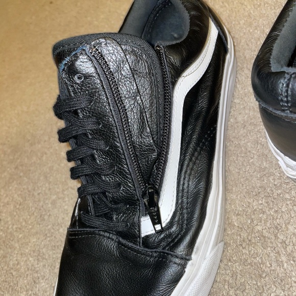 Vans leather zipper old skool size 10.5 - Picture 4 of 6